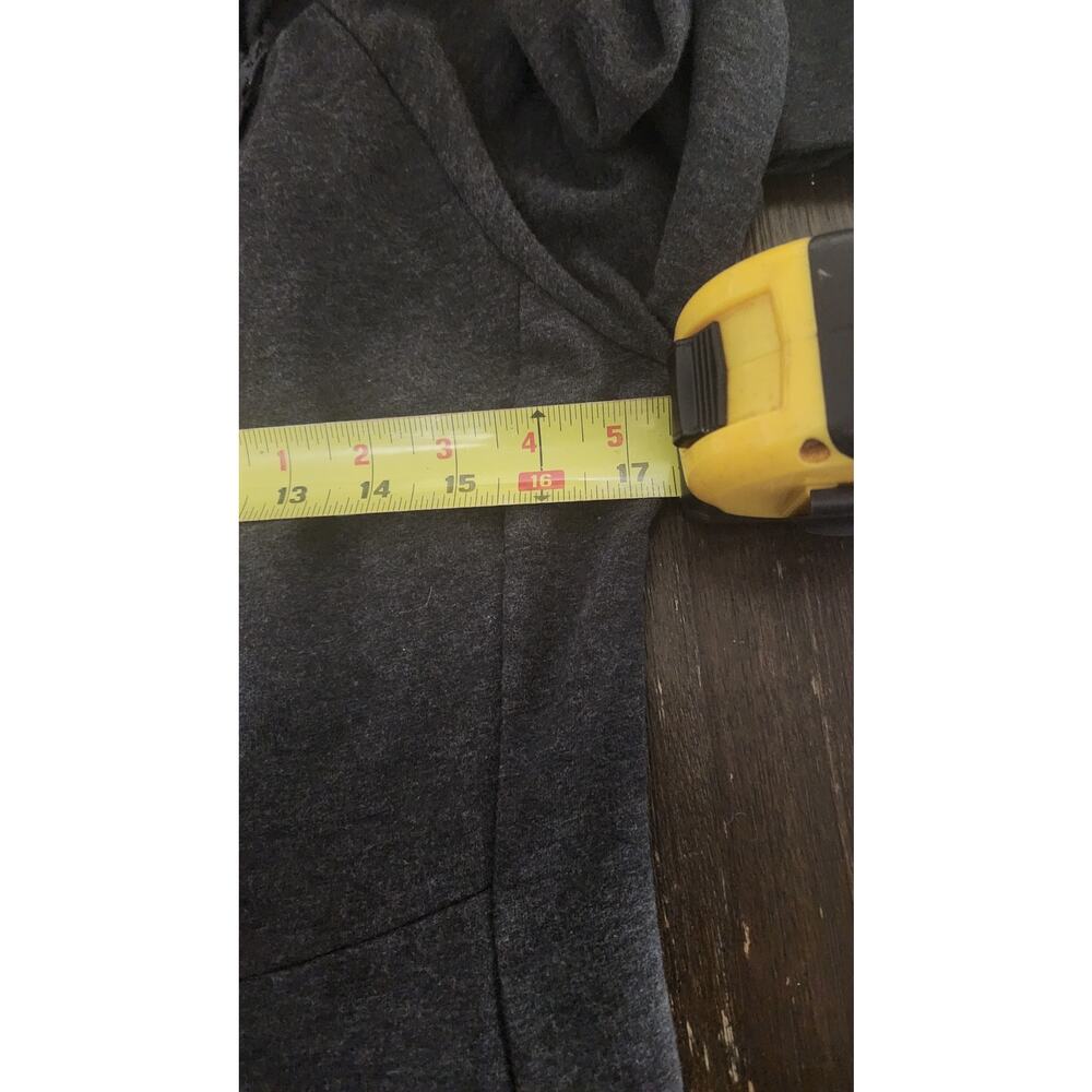 The North Face Womens Jacket Hoodie Size Medium Gray Tunic Asymmetric Full Zip - Picture 7 of 10